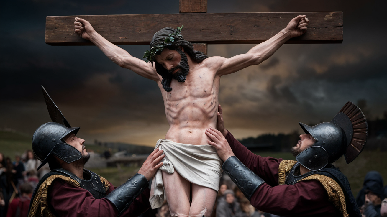 Eleventh Station: Jesus is nailed to the cross