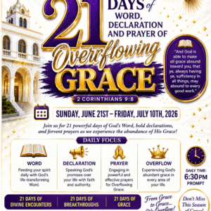 21 Days of Overflowing Grace (eBook) — Word, Declaration & Prayer