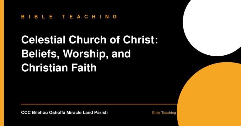 Celestial Church of Christ: Beliefs, Worship, and Christian Faith